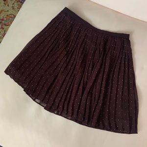 Uniqlo Polka Dot Pleated Skirt